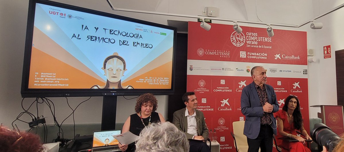 Nuestro Secretario General,  Pepe Álvarez,  interviene en la inauguración del curso "IA y tecnología al servicio del empleo "
<a href="/UGT_Comunica/">UGT</a> 
<a href="/UGTMadrid/">UGT Madrid</a>