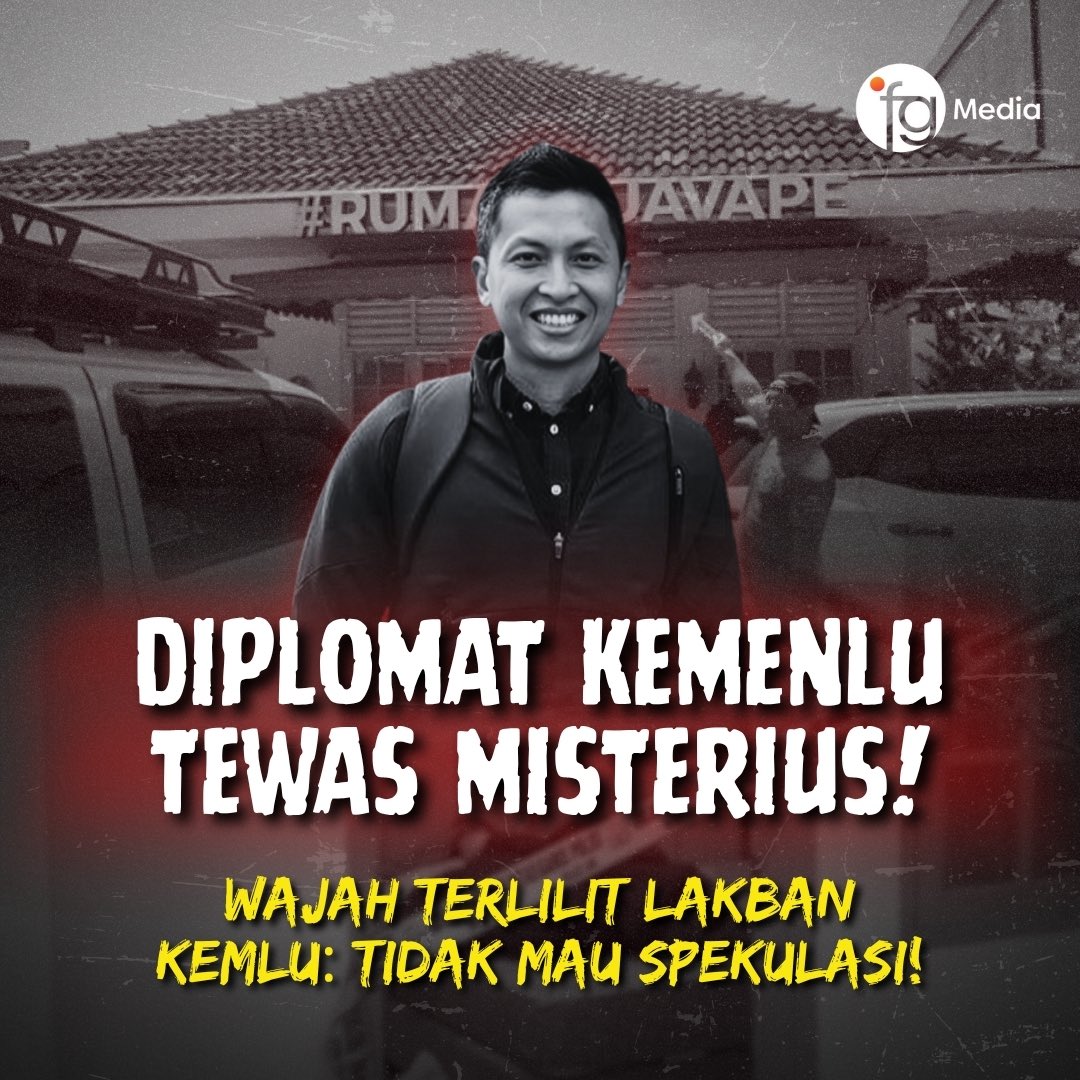 officialfgmedia's tweet photo. Seorang diplomat muda Kementerian Luar Negeri ditemukan tewas mengenaskan di kamar kosnya di Menteng.

Korban berinisial ADP (39), wajahnya terlilit lakban, tubuhnya tertutup selimut.

Sementara polisi masih menyelidiki, Kemlu tak mau berspekulasi

Kematiannya masih jadi misteri

A thread
