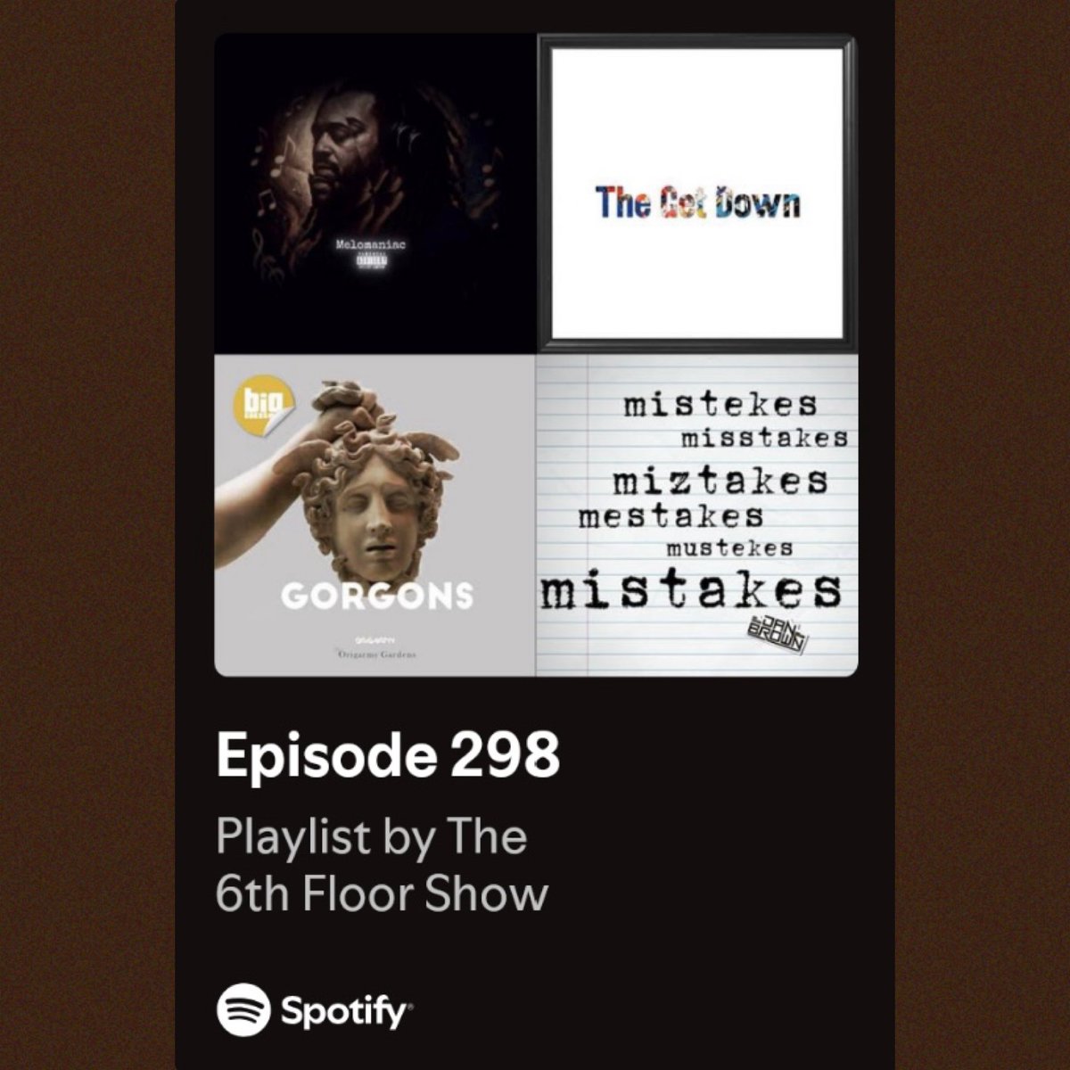 Episode 298 playlist now available on #Spotify #The6thFloorShow 

open.spotify.com/playlist/5DZgF…