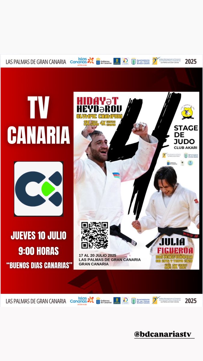 En <a href="/BDCanariasTV/">Buenos Días Canarias</a> <a href="/fcanjudo/">Federación Canaria de Judo y D.A.</a> <a href="/imd_lpgc/">IMD LPGC</a> <a href="/EducacionGobC/">Educación Gobcan</a> <a href="/GranCanariaCab/">Cabildo Gran Canaria</a>