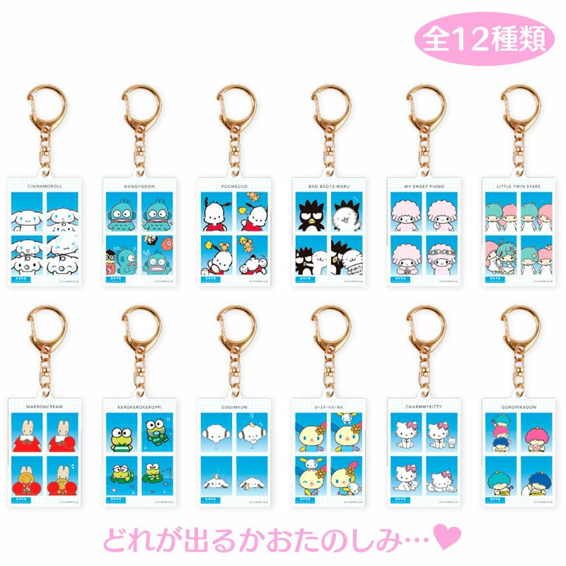 『サンリオキャラクターズ シークレット証明写真風キーホルダー』

ストーリー性のある4コマのデザインが楽しい、サンリオキャラクターズのいろんな表情がキュートな証明写真風キーホルダー!!
goodslog.info/44112/