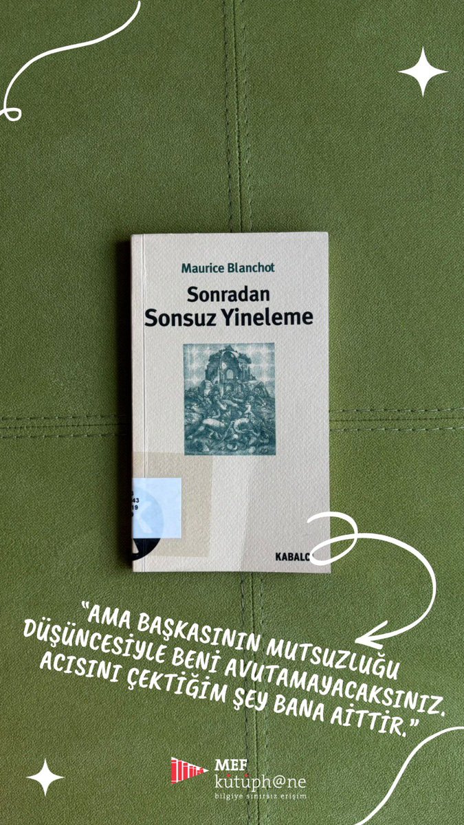 MEF Kütüphane’den #alıntıladık ✨