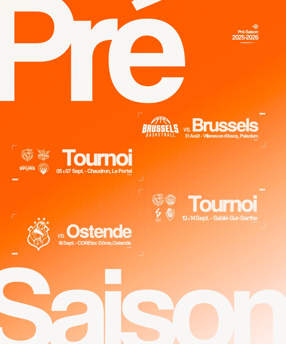BCM Basketball (@bcmbasket) on Twitter photo Le calendrier de pré-saison du <a href="/BCMBasket/">BCM Basketball</a> est connu 🗓️
2 matchs amicaux et 2 tournois au programme pour nos Maritimes avant d’entamer la saison 2025-2026 de <a href="/Betclic_ELITE/">Betclic ELITE</a> 🔜
🗞️👉 Le programme complet : bcmbasket.com/blog/show/le-c…
#MoreThanTheNorth Le calendrier de pré-saison du <a href="/BCMBasket/">BCM Basketball</a> est connu 🗓️
2 matchs amicaux et 2 tournois au programme pour nos Maritimes avant d’entamer la saison 2025-2026 de <a href="/Betclic_ELITE/">Betclic ELITE</a> 🔜
🗞️👉 Le programme complet : bcmbasket.com/blog/show/le-c…
#MoreThanTheNorth