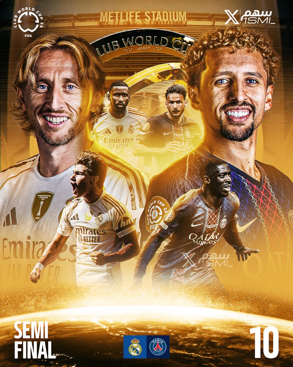 🚨🚨🚨🚨🚨🚨🚨🚨🚨🚨🚨🚨🚨

يوم المباراة .. يوم القمة .. يوم الحسم في المونديال!

🇪🇸 ريال مدريد x باريس سان جيرمان 🇫🇷

🏆 نصف نهائي كاس العالم للاندية

🏟️ ستاد متلايف

⏰ 10:00 مساءً بتوقيت مكة 

📺 MBC + DAZN

🎙️ فارس عوض + فهد العتيبي  

يوم النادي الاعظم!🥶🥶🥶🥶🥶🥶🥶🥶🥶🥶