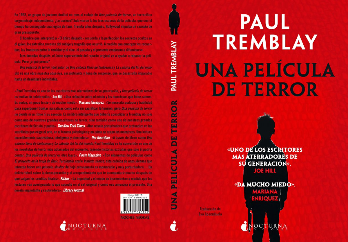 Nocturna (@nocturnaed) on Twitter photo <a href="/joe_hill/">Joe Hill</a> <a href="/udllibros/">Udl Libros</a> Tres décadas después del rodaje de #UnaPelículaDeTerror, Hollywood prepara un remake con el único superviviente del reparto original. Pero ¿a qué precio?
¡<a href="/paulGtremblay/">Paul Tremblay</a> vuelve en septiembre! 🔪
«Da mucho miedo». #MarianaEnriquez
#NovedadesNocturna #HorrorMovie <a href="/joe_hill/">Joe Hill</a> <a href="/udllibros/">Udl Libros</a> Tres décadas después del rodaje de #UnaPelículaDeTerror, Hollywood prepara un remake con el único superviviente del reparto original. Pero ¿a qué precio?
¡<a href="/paulGtremblay/">Paul Tremblay</a> vuelve en septiembre! 🔪
«Da mucho miedo». #MarianaEnriquez
#NovedadesNocturna #HorrorMovie