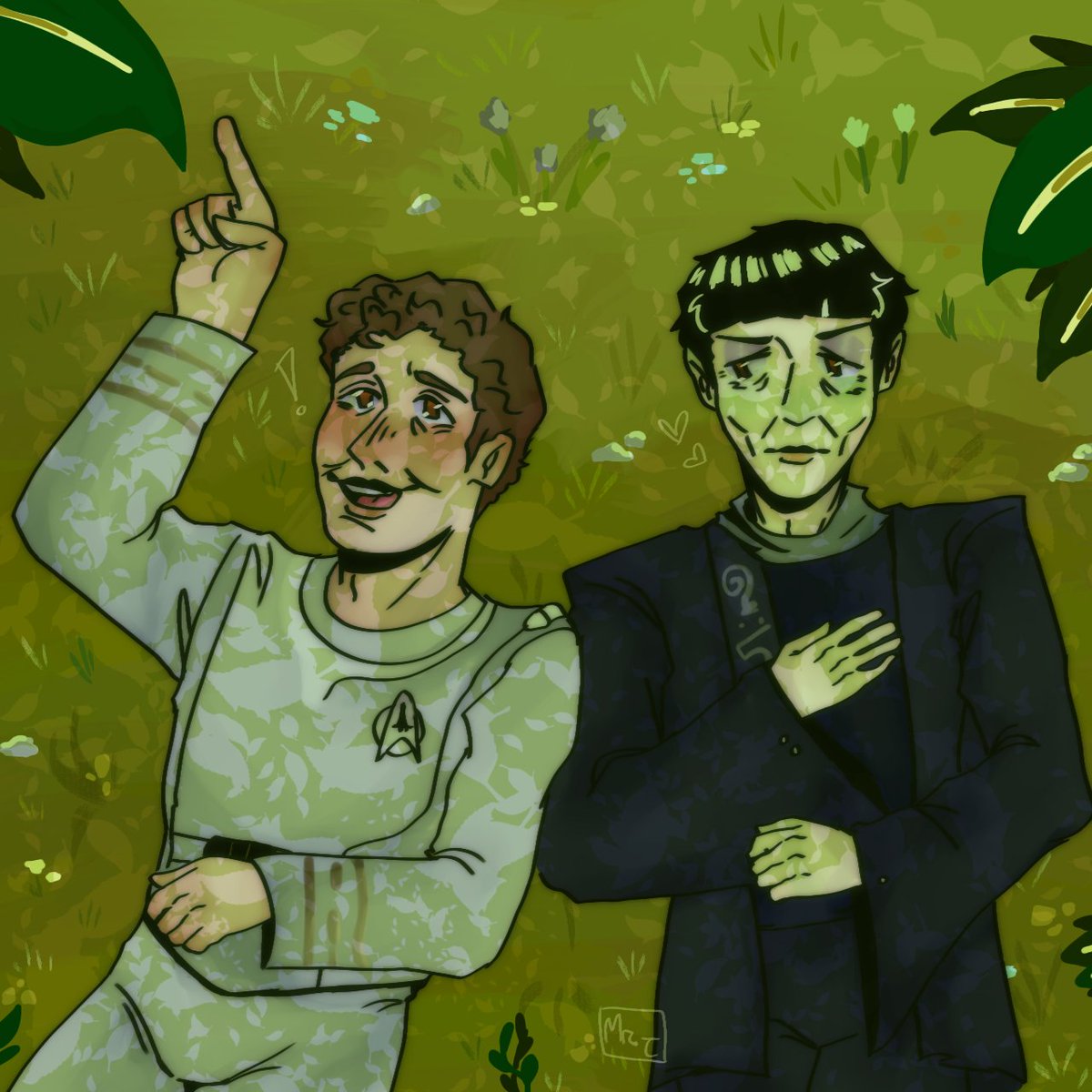 mrjackuvu_7's tweet photo. I forgot to post drawings XDDD 

Here's one of Kirk and Spock, in the clothes from Star Trek: The Motion Picture 💥💥 

#startrek #spirk #digitalart #myart #startrekthemotionpicture https://t.co/sp2xtPG1rD