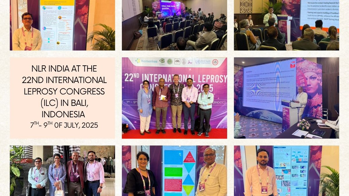 NLR India at the 22nd International Leprosy Congress (ILC) in Bali, Indonesia from 7th – 9th of July, 2025

This significant global gathering brought together organisations led by persons with lived experience of leprosy from across the world.
