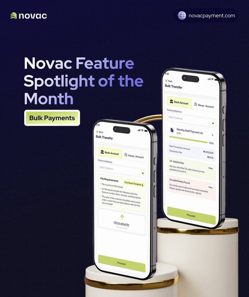 novacpayment's tweet image. ✅ Faster payroll✅ No errors ✅ Zero stress ✅ Happier team

#BulkPayment #AutomatedPayroll #Novacpayment #BusinessEfficiency  #NovacForBusiness #onlinepaymentsolutions#SMENigeria #Businessowners #PayrollSolutions