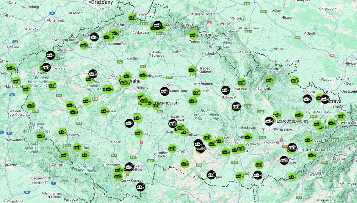 Tak se nám postupně začínají objevovat koordinace dalších vysílačů pro DAB+ (RTI cz, TELEKO, Broadcast services, JOE Media, Fiera touch, a to ještě nejsou všechny)
dabplus.cz/seznam-vysilac…