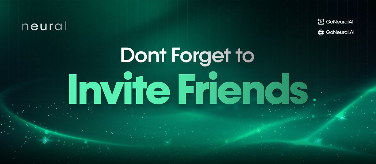 GoNeuralAI's tweet image. Don’t Forget to Invite Your Friends! 🤗

Start grinding with your friends and climb the leaderboard together. For every friend who signs up using your referral link, you get +500 XP — up to 5 friends max (that’s 2,500 XP total).

Just log in, grab your referral link from the…