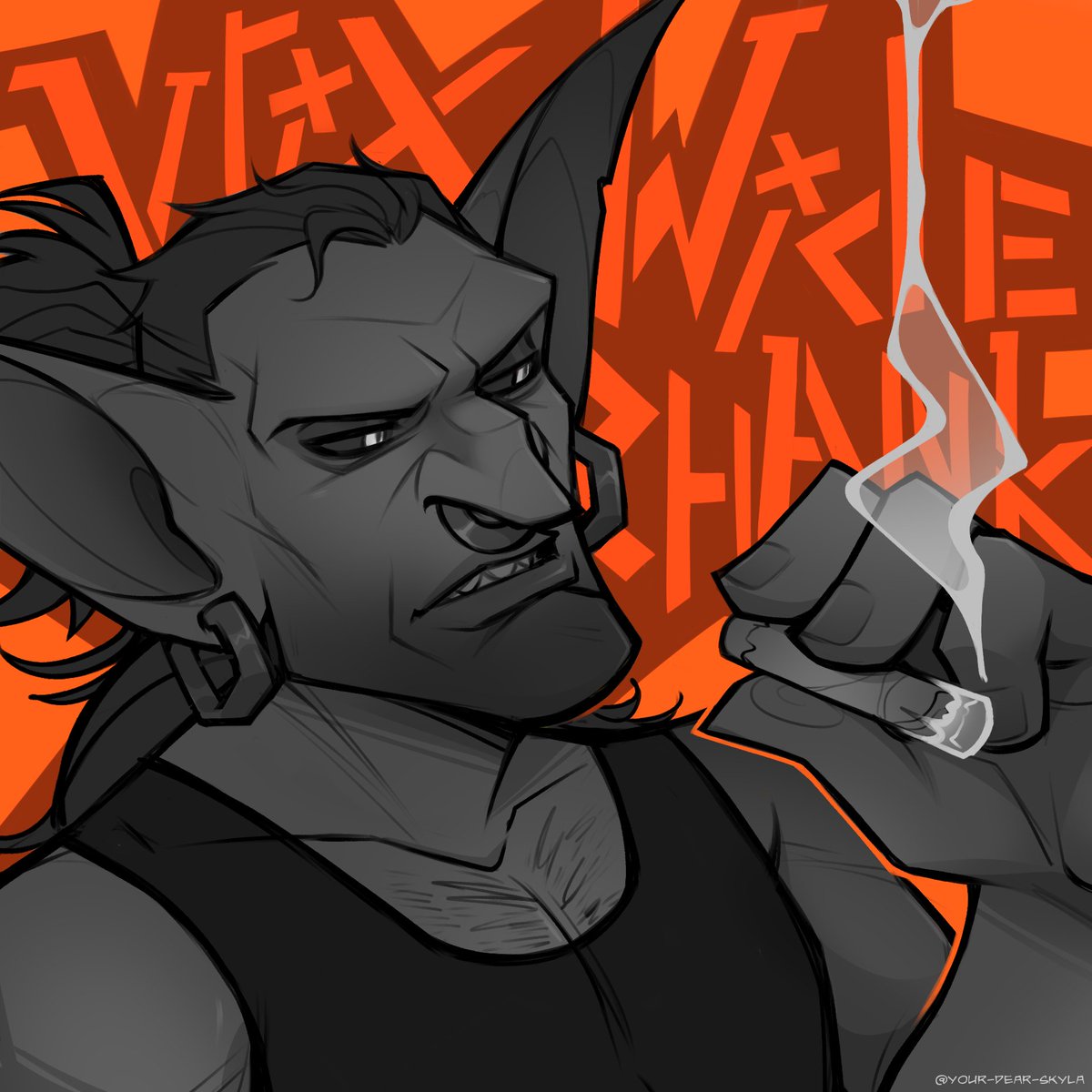 Attack #2 for baavgaiart 🧡
#ArtFight #ArtFight2025 #Warcraft #worldofwarcraft #art #goblin #goblins #horde #warcraftart