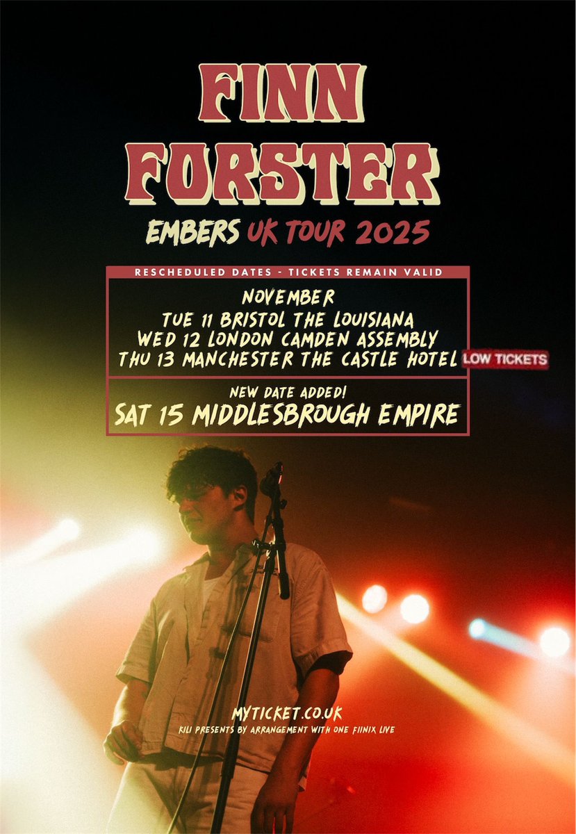FinnForster1's tweet image. Last handful of tickets left for Manchester. The rest selling fast. Cannot wait for my UK Tour in November, cheers everyone 🍻🎶
🎫-
linktr.ee/finnforster?fb…