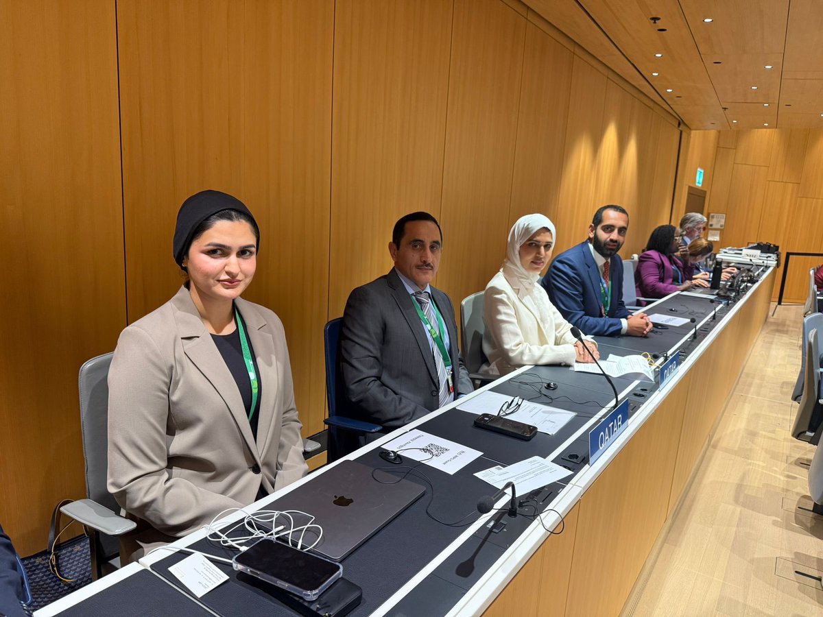 QatarMission_Ge's tweet image. At the opening of the 66th Assemblies of #WIPO, H.E. Dr. Hend Al-Muftah @QatarPR_Geneva expressed, on behalf of the State of #Qatar, her appreciation for the constructive cooperation and sustained partnership with WIPO. 

Her Excellency reaffirmed #Qatar’s commitment to advancing…