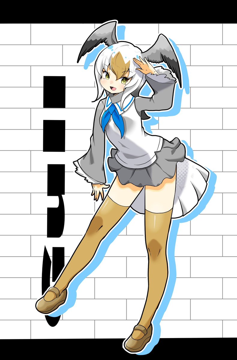 FlareWhite's tweet image. 綺麗な海で泳ぎたい

#けものフレンズ　#カモメ