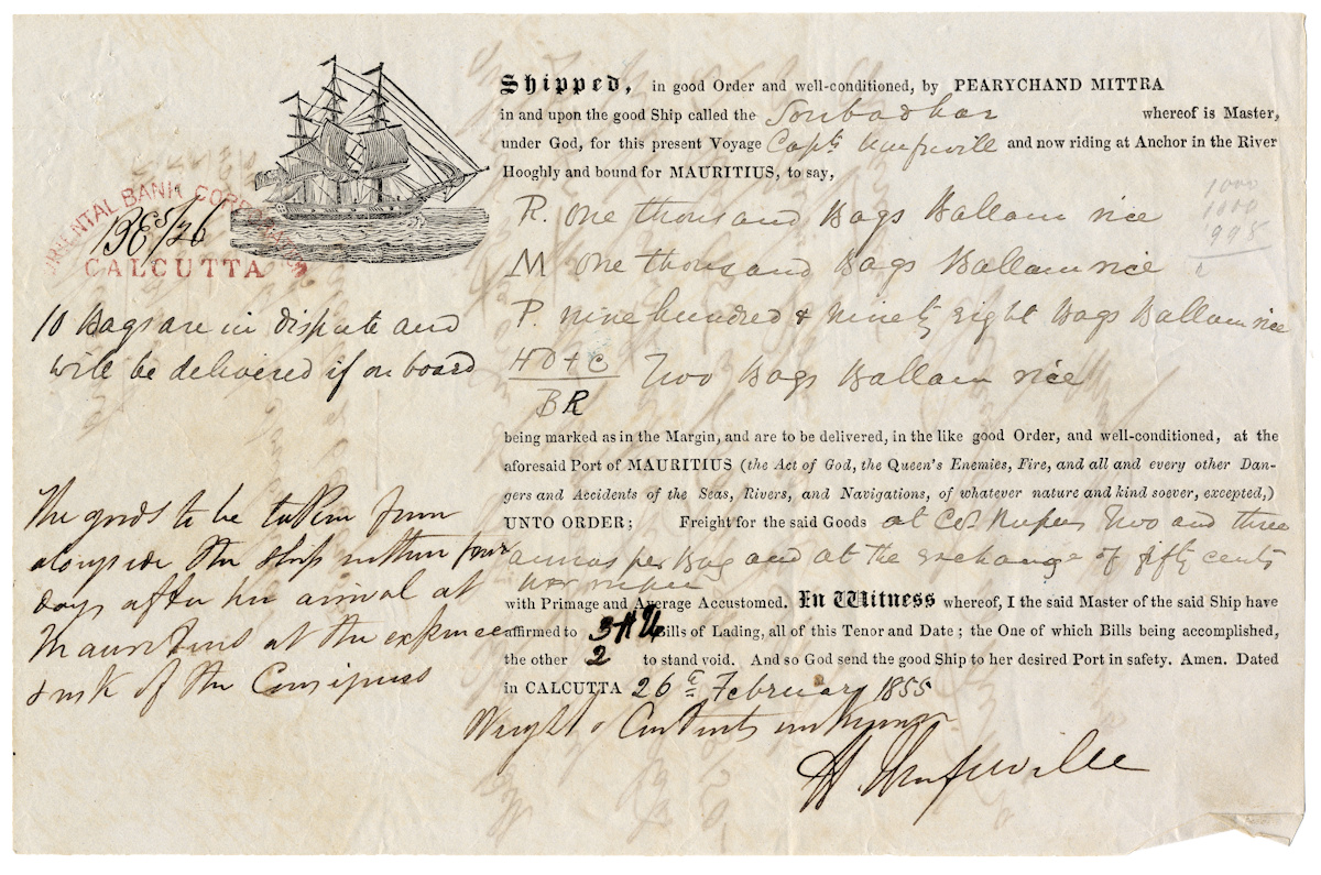 The Bill of Lading has been an essential document in international trade for centuries. The modern Bill of Lading as we know it today has its roots in medieval Europe. Read more on our website: ephemera-society.org.uk/bill-of-lading/