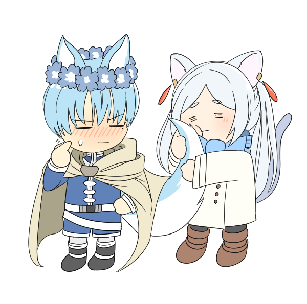 kare_desu1213's tweet image. #フリーレンFA 　#ヒンフリ 
魔法の森のフリーレンより。
こんなんモフりたくなるに決まってるでしょうよ。