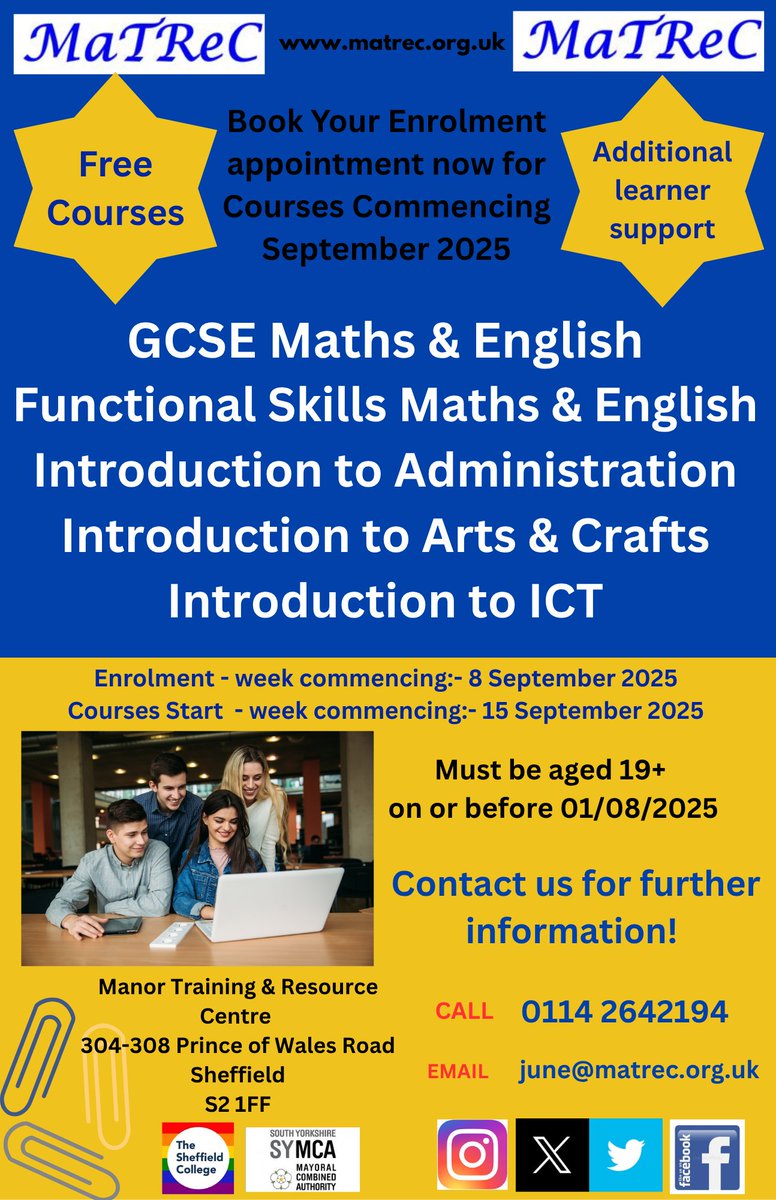 MaTReC Adult Ed tweet media