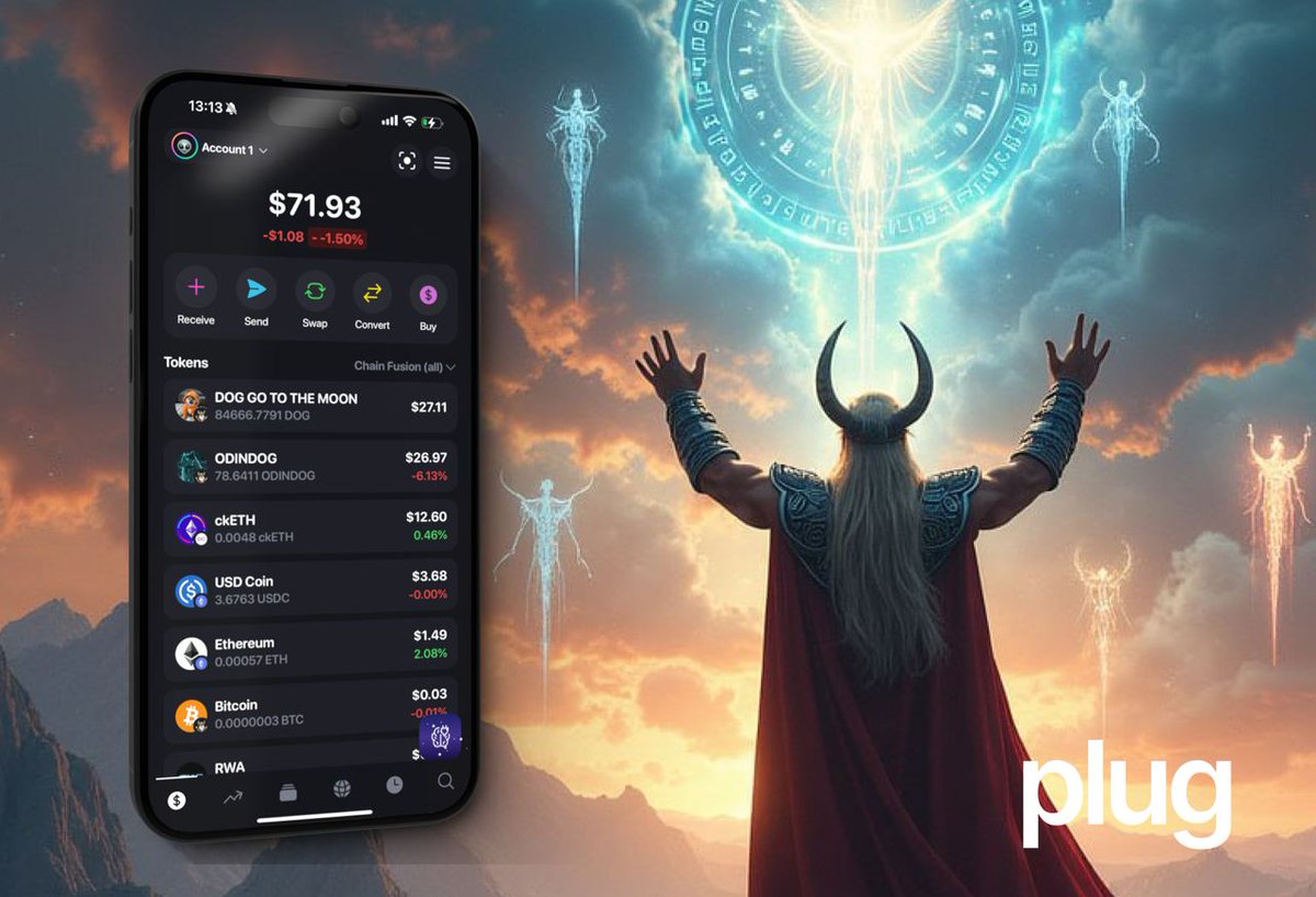 🎉 Plug now supports Rune tokens via #ODIN !

To celebrate, we’re airdropping $500 of $DOG (<a href="/TheDogOfBitcoin/">$DOG • The #1 Meme on BTC</a>) &amp; $OdinDog (<a href="/ODINDOG_/">ODINDOG</a>) to 5 winners ($100 each)! 🐶💰

To enter:
1️⃣ Like, RT &amp; Follow <a href="/plug_wallet/">Plug</a>
2️⃣ Comment your ODIN address (Plug &gt; Receive &gt; ODIN)

48h 🍀
#Airdrop
