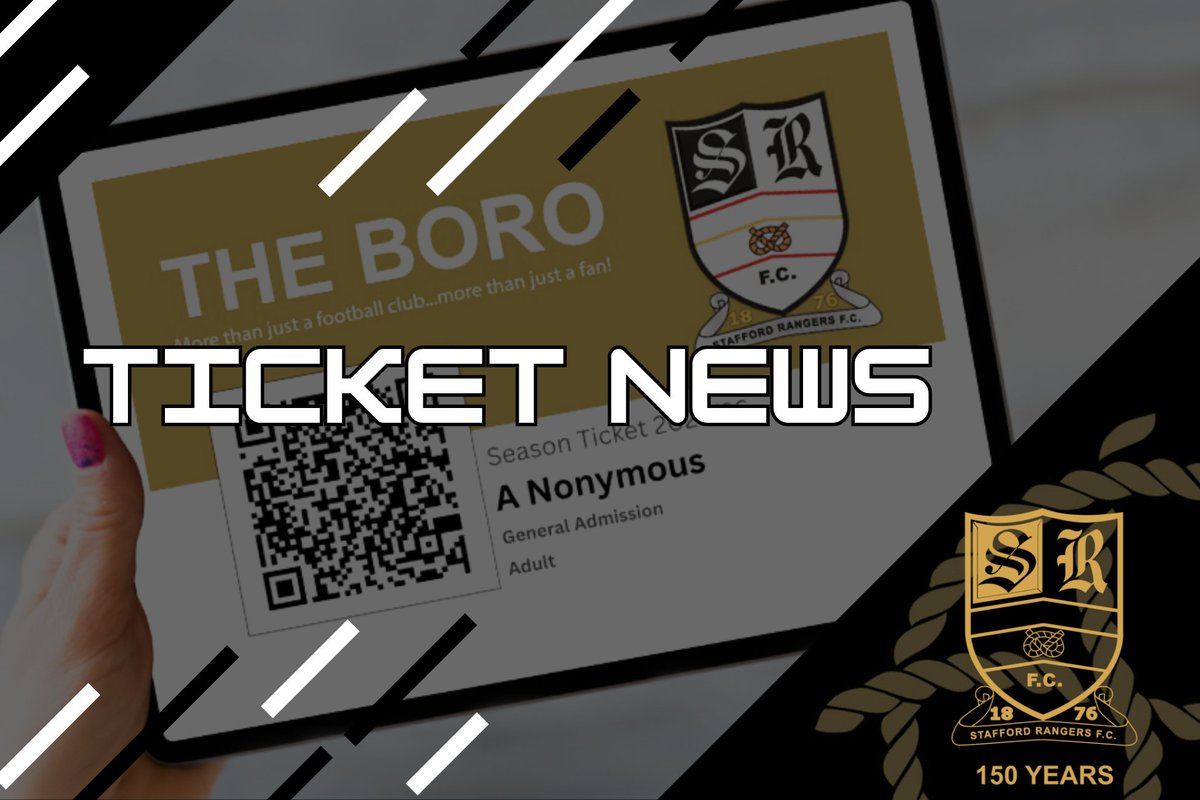 🎟️ Season Ticket Update! 🎟️

We’re delighted to announce that we’ve smashed through the 150 season ticket sales mark for the upcoming 2025/26 campaign! 🙌

👉 staffordrangersfc.co.uk/stafford-range…

#SRFC150 #StaffordRangersFC #SeasonTickets