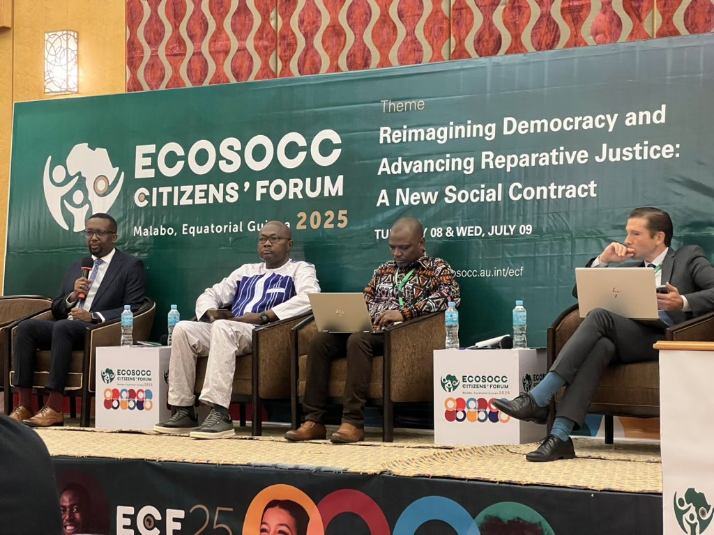 PascalMugaruka's tweet image. 🔔Africa Reconciled au cœur des discussions continentales sur la paix et la gouvernance à Malabo
Africa Reconciled est fière d’annoncer la participation de son Directeur Exécutif, Monsieur Pascal MUGARUKA, au Dialogue interrégional des organisations de la société civile et au…