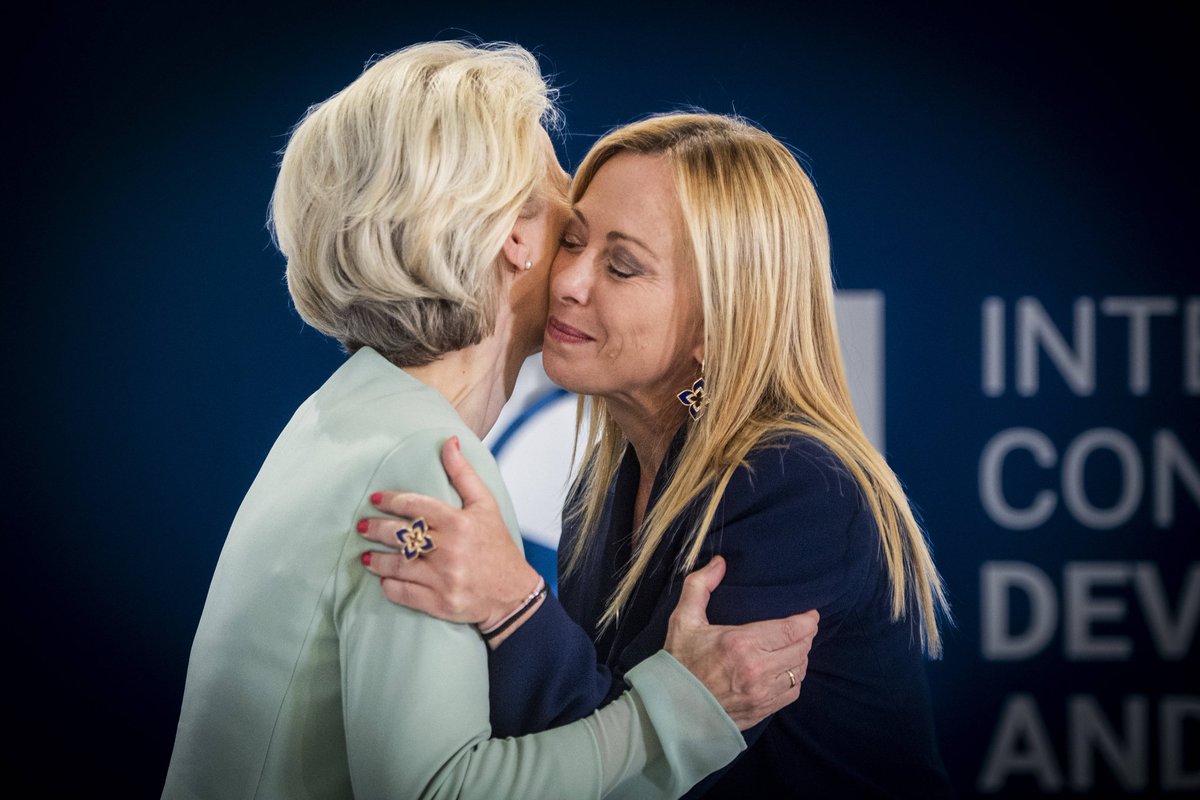 Meloni betrays Europe, her party Fratteli d'Italia will vote against the impeachment of Ursula von der Leyen in the EU Parliament