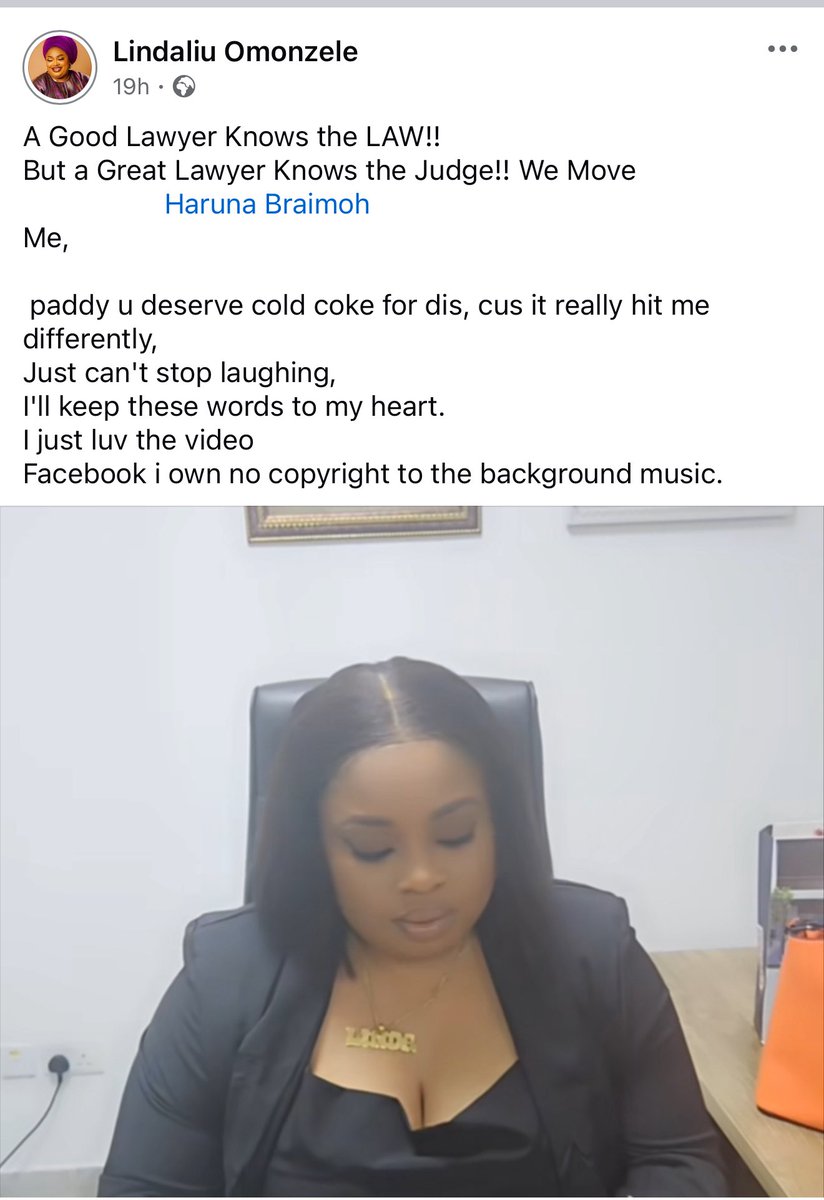 This is an appointee  and a sister to Monday Okpebholo..

This how these people have messed up our Judiciary..
 There is a Supreme Court judgement to be delivered tomorrow on #Edo2024 ..

Obviously Haruna and Linda knows more than we know..