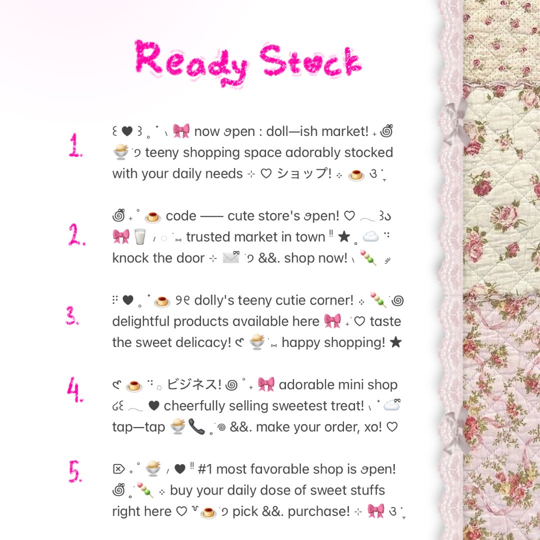 wordinh's tweet image. ⠀
⠀ 🍮  ..  help rt juseyo  🍨 ︵ ⊹ ︵︵

READY STOCK  :  BIO WORDING  ♡⃞  only 3.500 @ each!  🎀  come kno__ock my dm to purchase your favorite, xo!  ✉️

t. #zonauang #zonaba  rs ba needs