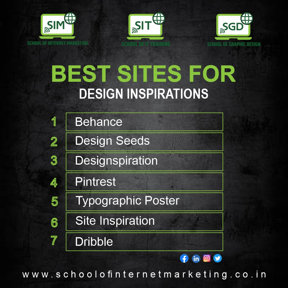 🎯Struggling to spark creative ideas?
Here are 7 must-visit sites every designer should know📌 Save this for your next design project!
.
.
.
.
#schoolofittraining #schoolofinternetmarketing #schoolofgraphicdesign
#GraphicDesign #graphicdesign #graphicdesigner #graphicdesigning