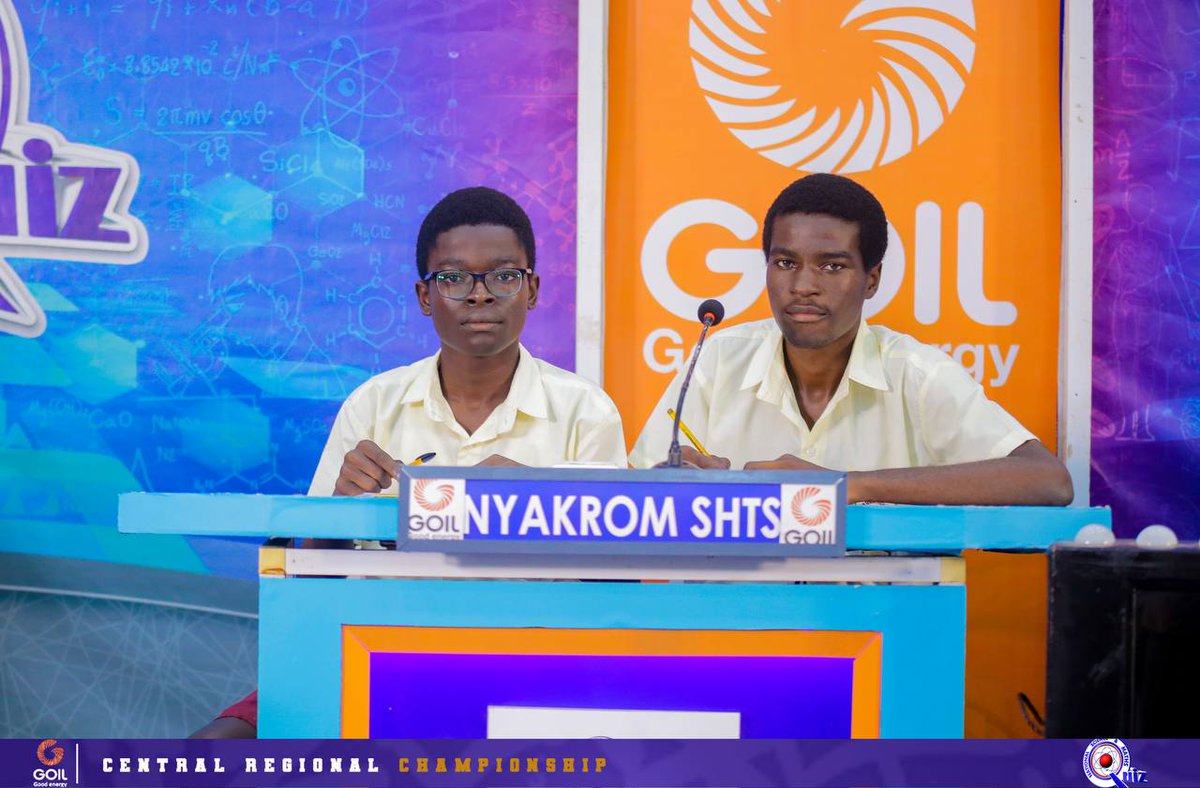 NSMQGhana's tweet image. CENTRAL CHAMPIONSHIP:

In our first contest, we have:

Hope College
Nyakrom SHTS
St. Augustine’s College 
Mfantsiman Girls&apos; SHS
Obiri Yeboah SHS 

@GOIL_Official 

#NSMQ2025 #Primetime