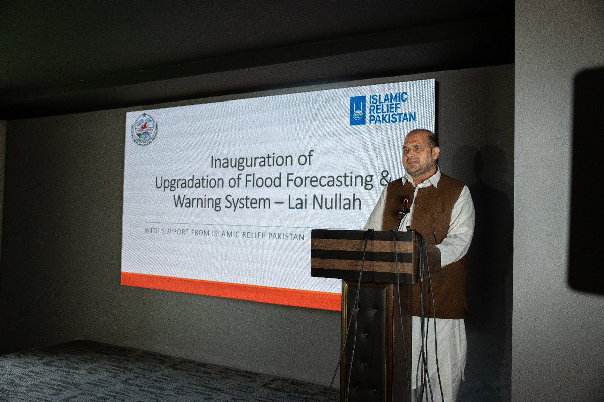IslamicReliefPK's tweet photo. IR Pakistan &amp; @pmdgov upgraded the flood forecasting &amp; early warning system for Lai Nullah, Rawalpindi—now offering real-time alerts &amp; flash flood detection.
Thanks to @IslamicRelief , vulnerable communities are safer.
@AsifSherazi17 @AShehataCEO @SahibzadKhan1 https://t.co/jiuXptIKX4