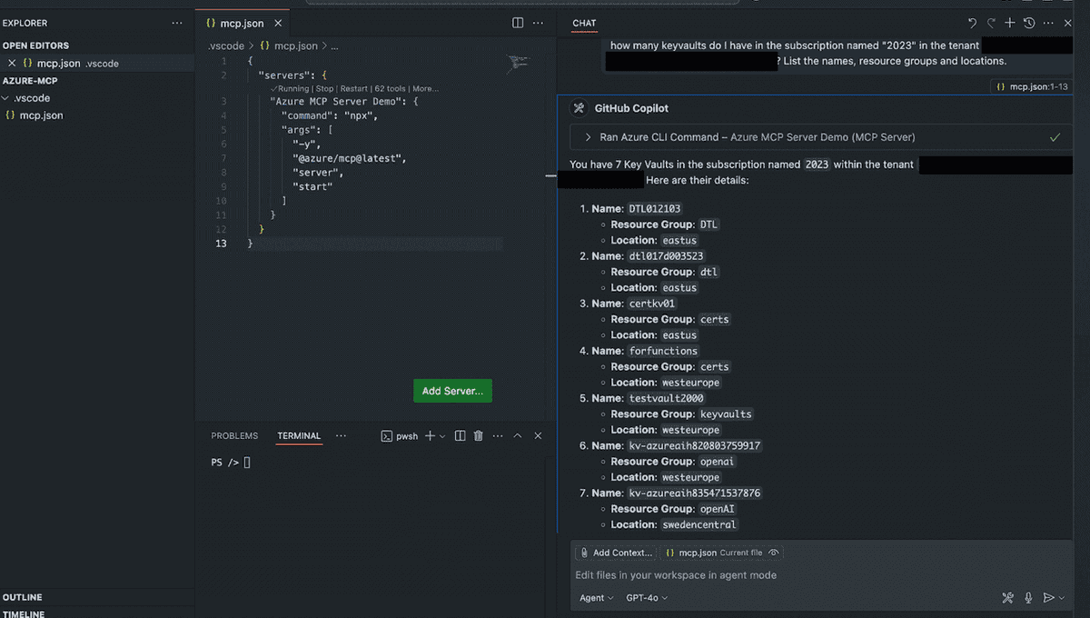 Olya_moskovchen's tweet image. Install Microsoft #Azure #MCPServer  in VS Code #GitHub Copilot
@4sysops
4sysops.com/archives/insta…
