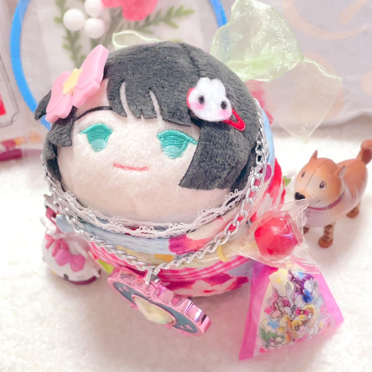 「「お友だちのこあらちゃんに浴衣もらったのーカワイイ〜ありがとう〜」ってじょじ大喜」|よだれになちゃぬꪔ̤のイラスト