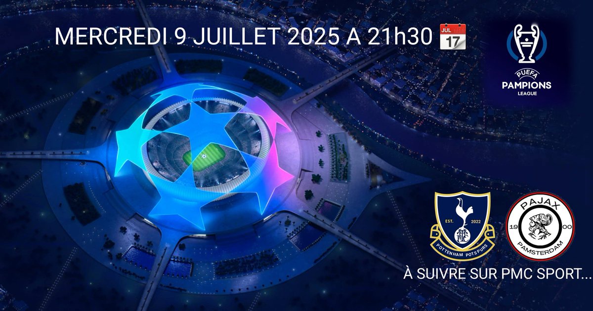 _PeFoot's tweet image. MATCHDAY โฐ๏ธ
19H : ๐บ POLVES๐๏ธPARSEILLE โช๏ธ๐ต
21H30 : ๐ต POTTENHAM ๐๏ธ PAJAX๐ดโช๏ธ