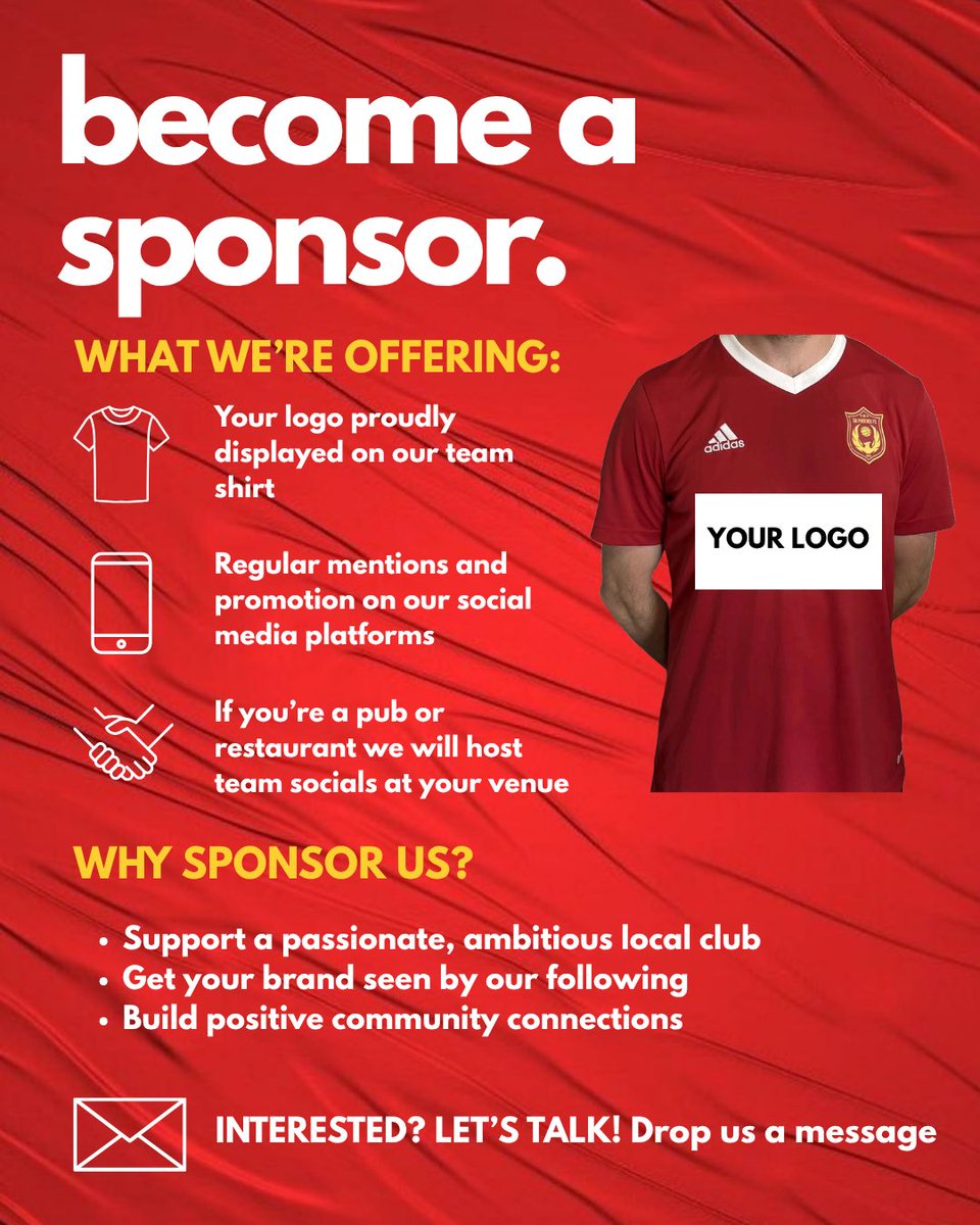 SB_phoenixfc_'s tweet photo. 🔥 Sponsor S.B. Phoenix FC for the 2025/26 season!
We’re on the lookout for a shirt sponsor to join our journey and gain great exposure along the way.

✔️ Logo on our kit
✔️ Social media promotion
✔️ If you’re a pub or restaurant – we’ll bring the team to you for matchday socials https://t.co/vlAE572NkX