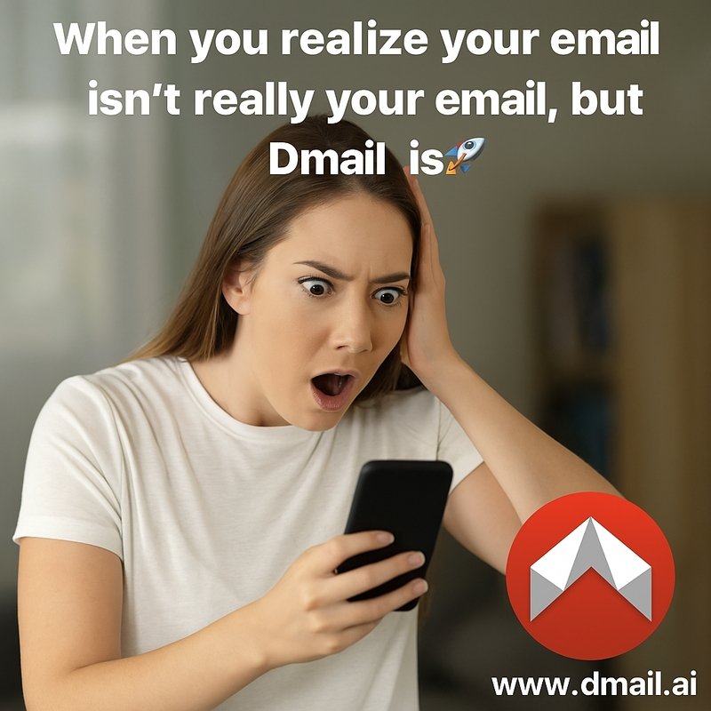 graceTura7's tweet photo. When you realize your email isn’t really your email 😳
Own your inbox with @DmailOfficial 👉 https://t.co/t1TVDiL6jI
#EmailPrivacy #Decentralized #Web3 https://t.co/bjP1IirTJ6