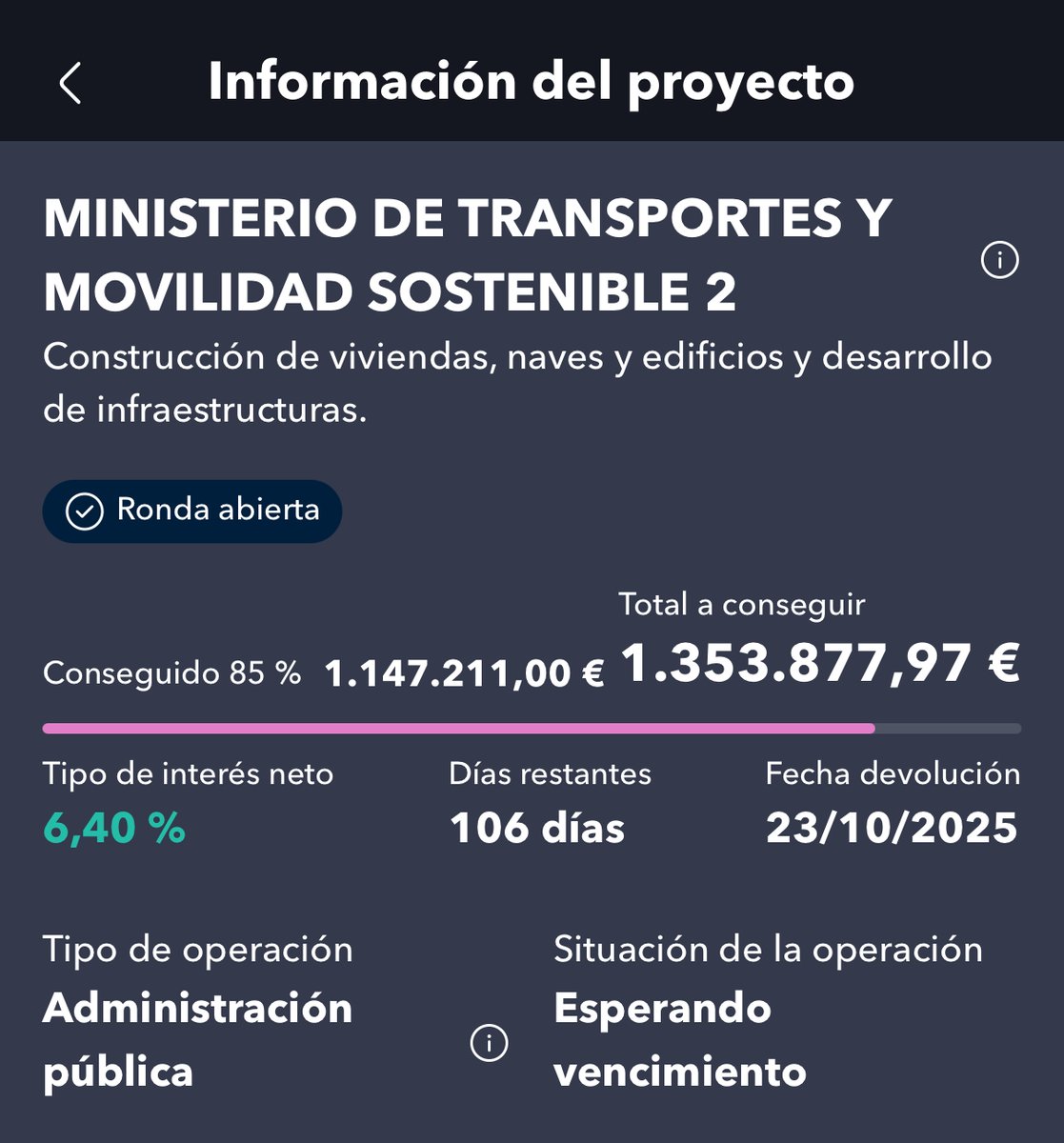 gymbroinvestor's tweet photo. Ayer MyInvestor anunció un nuevo proyecto de inversión.

Ofrecen un 6,40% TAE en 106 días.

Lo que supone un +1,75% del dinero que inviertas.

Pero… ¿es segura esta inversión? ¿Cómo se puede acceder?

Dentro hilo 🧵 https://t.co/P5SDyfYLba