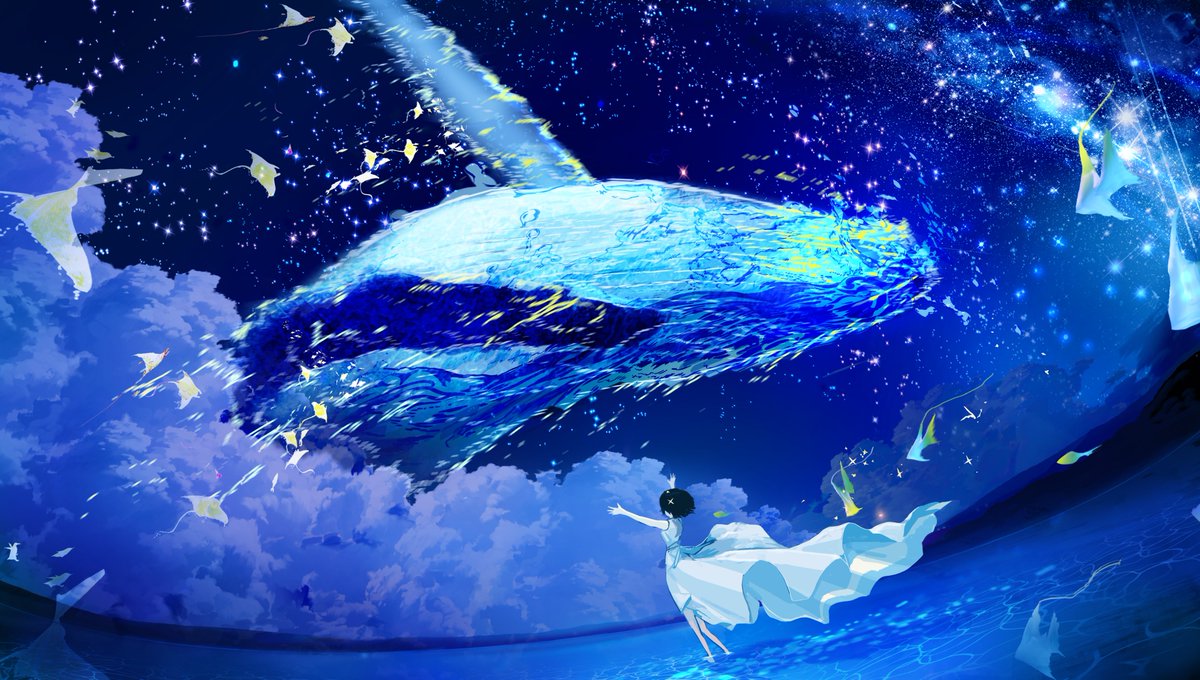 「海の幽霊 #イラスト」|まころん🐳のイラスト