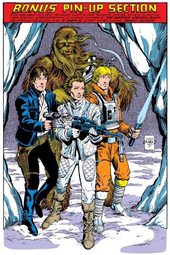 EmpireToJedi's tweet image. Check out these wild #StarWars pin-ups from the EMPIRE STRIKES BACK comic adaptation! Which is your favorite?
Tune in Sunday to hear us discuss these and more on MARVEL STAR WARS: FROM EMPIRE TO JEDI podcast!