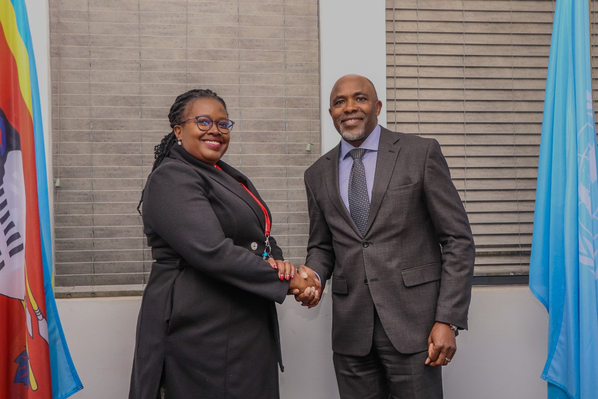 UNEswatini's tweet image. Yesterday, @NERCHA_ National Executive Director Dr. Nondumiso Ncube, paid a courtesy call on UNRC @WachiraGeorgeW. Their discussions centred on sustaining Eswatini's trajectory to defeat HIV despite the global funding shifts. Both affirmed continued UN & NERCHA collaboration.