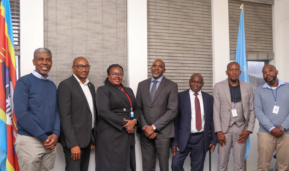 UNEswatini's tweet image. Yesterday, @NERCHA_ National Executive Director Dr. Nondumiso Ncube, paid a courtesy call on UNRC @WachiraGeorgeW. Their discussions centred on sustaining Eswatini's trajectory to defeat HIV despite the global funding shifts. Both affirmed continued UN & NERCHA collaboration.