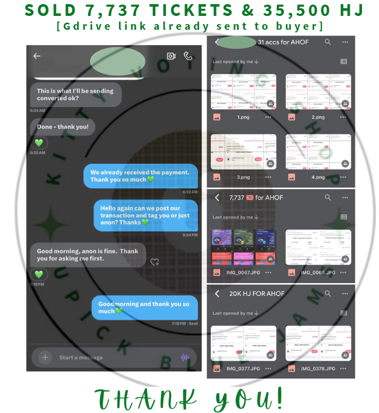 bluejamskvotes2's tweet image. [IDOLCHAMP &amp;amp; STARPLANET SALE  07-07 to 08-2025 ]  

SOLD: 7,737🎟️ ticket chamsims in Show Champion Prevoting [ July 2nd Week ] for AHOF.

SOLD: 20,000💗 heartjellies in The Show [382th Early Vote] for AHOF.

SOLD: 15,500💗 heartjellies/ 31 live vote accs in The Show [382th Live…