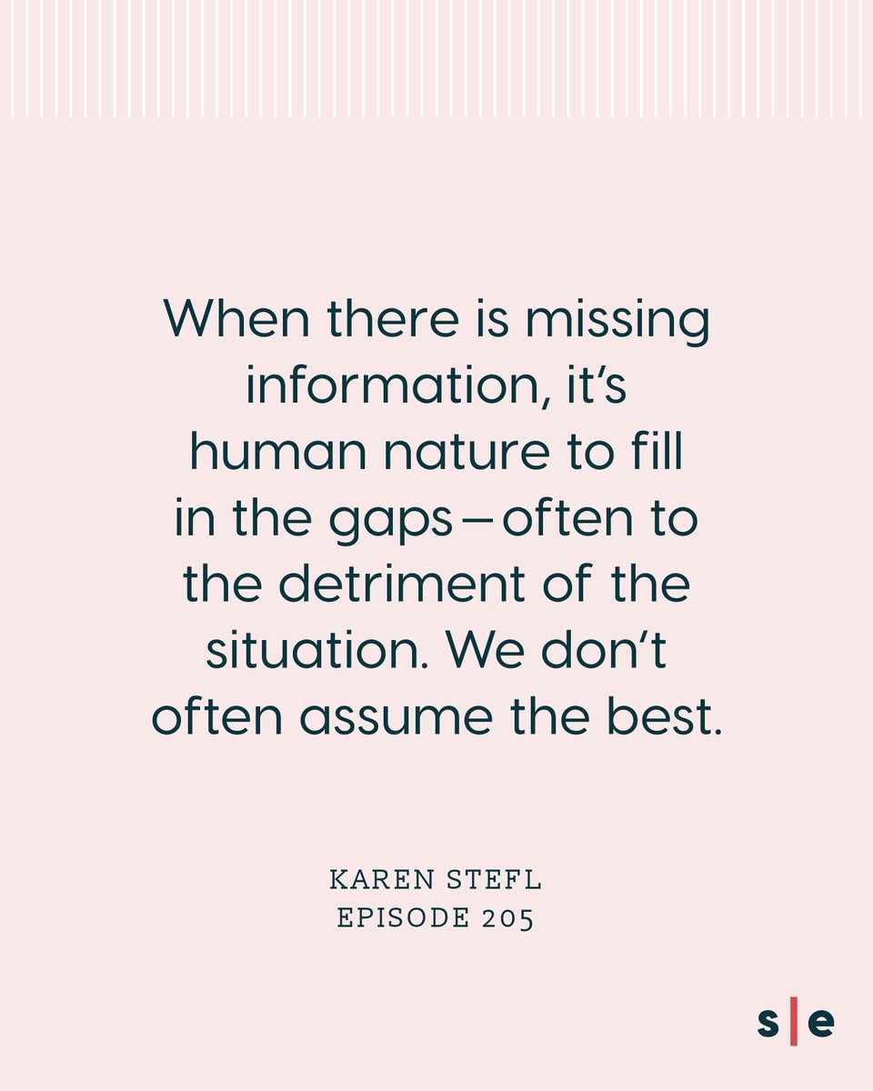 “When there is missing information, it's human nature to fill in the gaps-often to the detriment of the situation. We don't often assume the best.” – K

Ep.205 is all about how transparent communication builds trust &amp; prevents those awkward moments: buff.ly/MqxkFe1