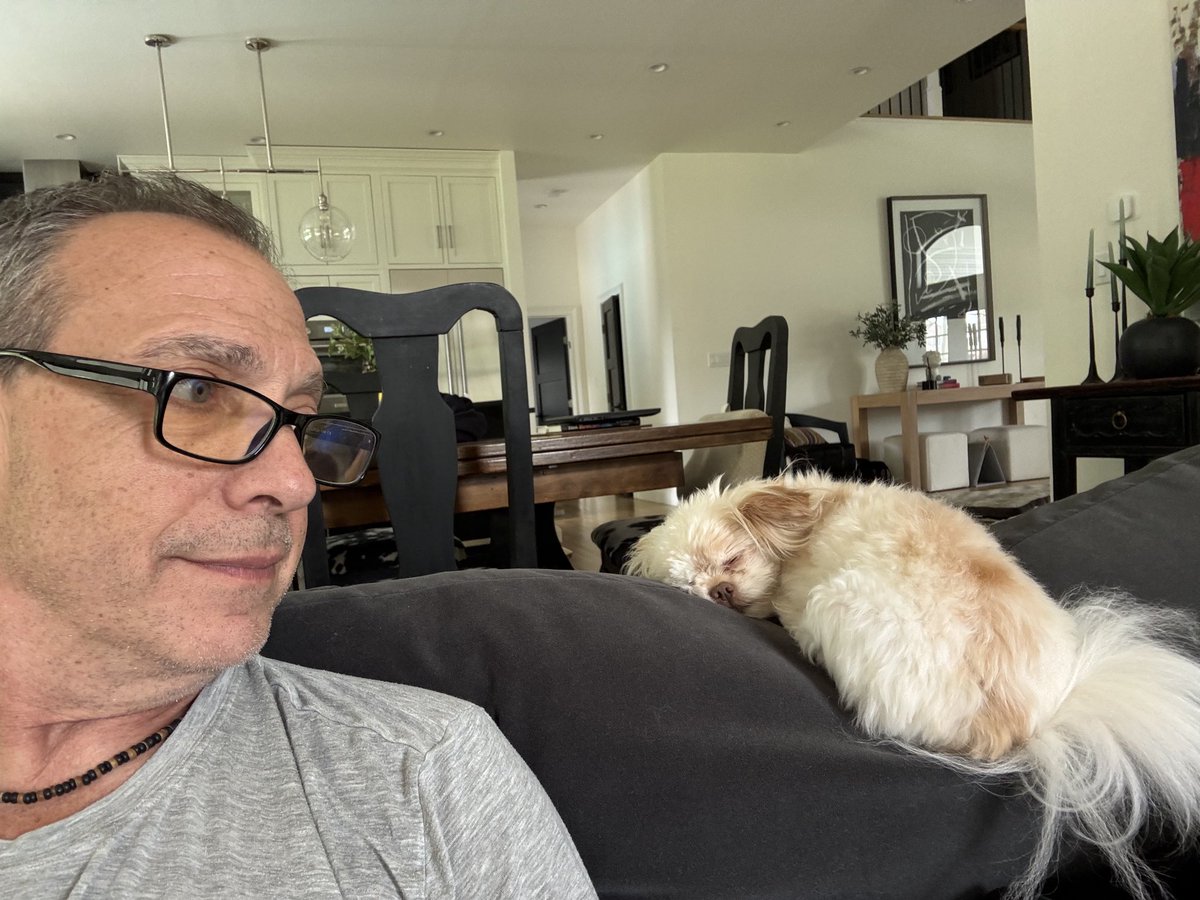 Typical workday with my buddy, Ace. Hard at work but he’s such a resource….For unlimited smiles 😊