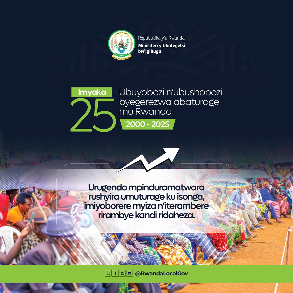 Turizihiza imyaka 25 ubuyobozi n’ubushobozi byegerezwa abaturage

#KwegeraUmuturage