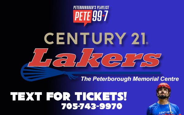 Join Dani Guppy this afternoon for your chance for you and 3 friends to be going to check out the next Peterborough Lakers home game!👏