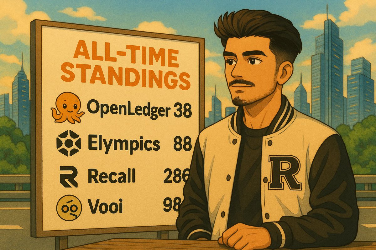Nervyesi (@nervyesi) on Twitter photo Here’s where we stand on the battlefield on <a href="/cookiedotfun/">Cookie DAO 🍪</a> so far:
🐙 <a href="/OpenledgerHQ/">Openledger</a> — #16 Daily | #38 All-Time
🎮 <a href="/elympics_ai/">Elympics</a> — #8 Daily | #89 All-Time
🧠 <a href="/recallnet/">Recall</a> — #64 Daily | #286 All-Time
⚔️ <a href="/vooi_io/">vooi</a> — #10 Daily | #98 All-Time
But these numbers only scratch the Here’s where we stand on the battlefield on <a href="/cookiedotfun/">Cookie DAO 🍪</a> so far:
🐙 <a href="/OpenledgerHQ/">Openledger</a> — #16 Daily | #38 All-Time
🎮 <a href="/elympics_ai/">Elympics</a> — #8 Daily | #89 All-Time
🧠 <a href="/recallnet/">Recall</a> — #64 Daily | #286 All-Time
⚔️ <a href="/vooi_io/">vooi</a> — #10 Daily | #98 All-Time
But these numbers only scratch the