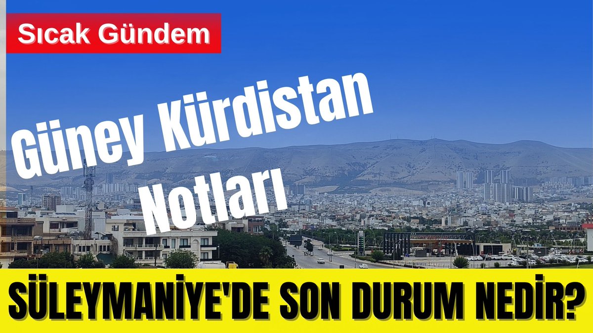 🔴 SÜLEYMANİYE'DE SON DURUM: SÜREÇ NASIL İŞLEYECEK? youtube.com/live/FDkA0c75g…