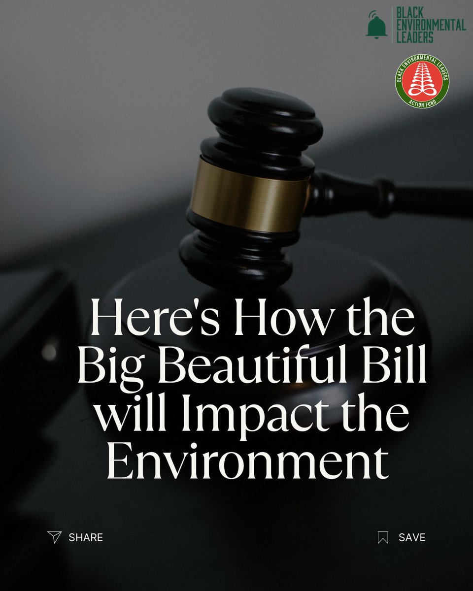 BlkEnviroLeader's tweet image. The Big Beautiful Bill has been signed into law. Here's what it means for the environment.