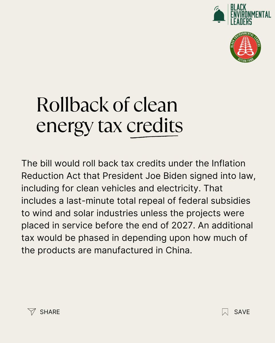 BlkEnviroLeader's tweet image. The Big Beautiful Bill has been signed into law. Here's what it means for the environment.