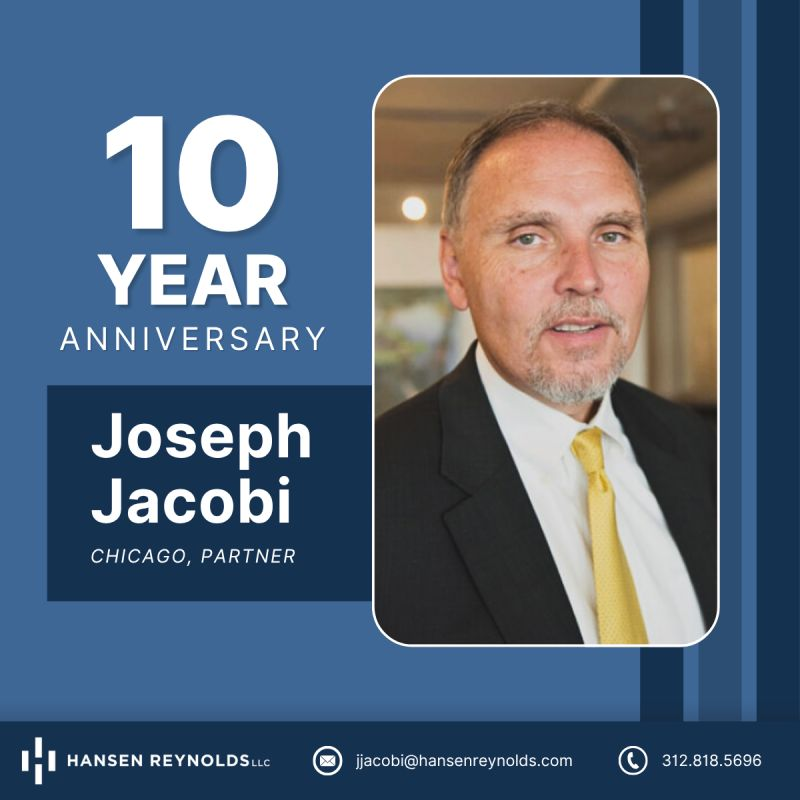 HansenReynolds's tweet photo. Joe brought his deep experience in patent litigation to Hansen Reynolds back in 2015—and he’s been a force in intellectual property, anti-trust and business litigation ever since. ⚖️ Happy 10th anniversary, Joe Jacobi—we’re proud to have you on our team! https://t.co/YDeJzOVo3a